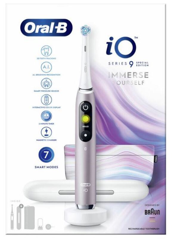 Oral-b io 9 elektrische tandenborstel roze quartz