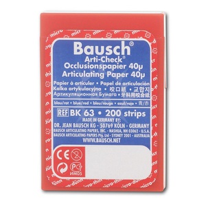 bausch bk 63 arti-check blauw/rood 40mu pre-cutbox