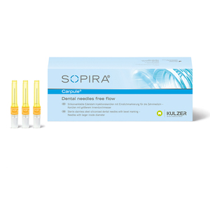 sopira carpule free flow geel 30g/0.3x25mm intral.