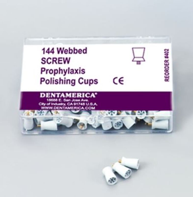 Dentamerica rubber polijstcups screwtype