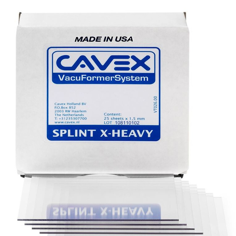 Vacuformer splint x-heavy transparent 1.5mm