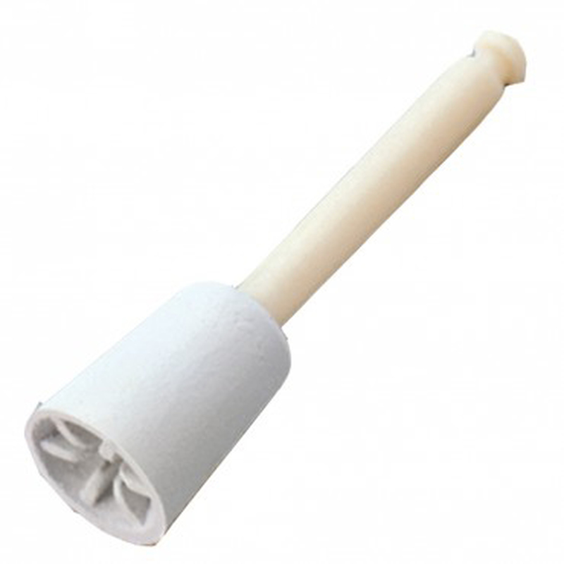 Crescent prophy cups wit ra webbed 144 st plastic mandrel latex vrij