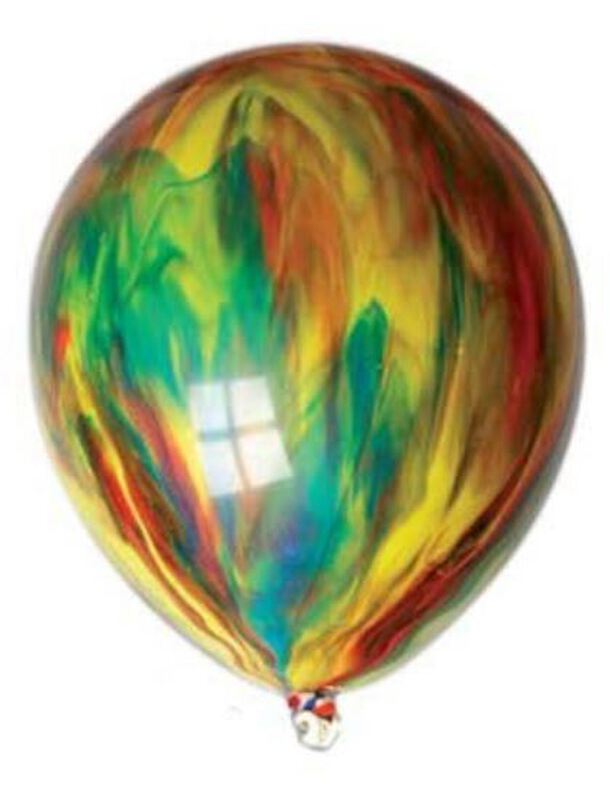 Speelgoed ballonnen gemarmerd ca. 30cm
