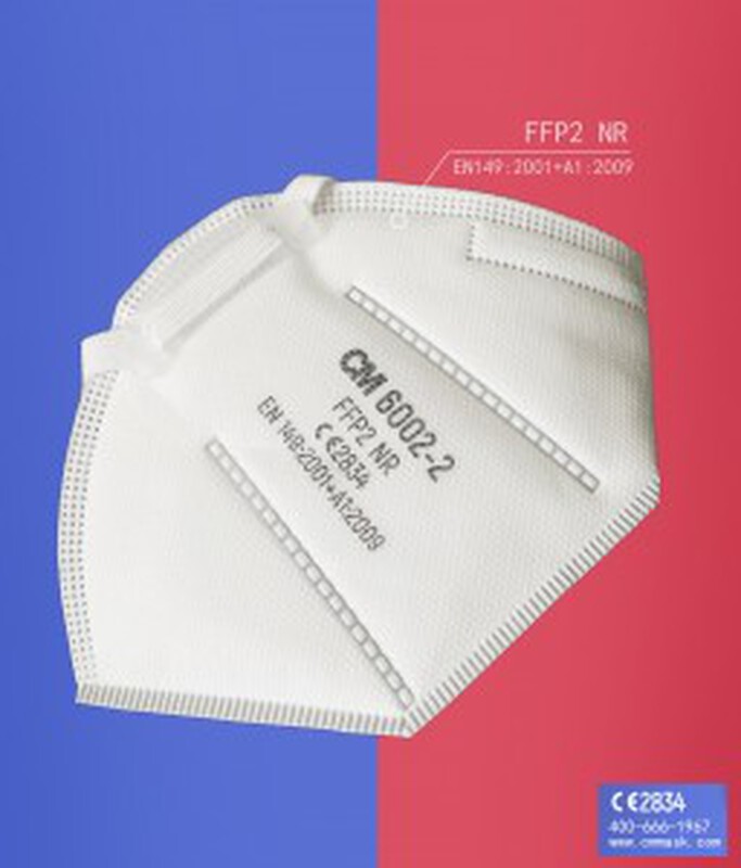 Ffp2 medische mondmaskers wit met dubbel elastiek