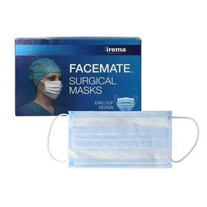 face mate mondmaskers blauw elastiek type iir