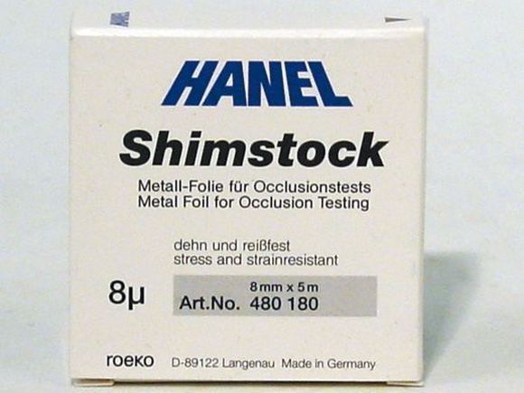 Shimstock metaalfolie op rol 8mu 8mm