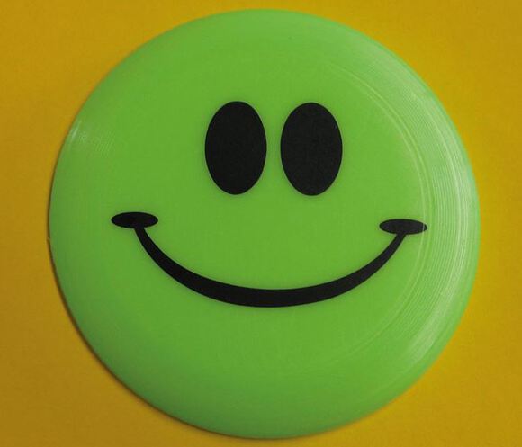 Speelgoed frisbee smiley