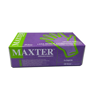 maxter handschoenen latex gepoederd x-small
