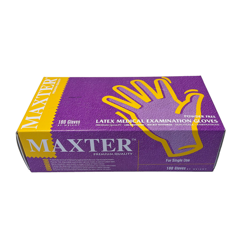 Maxter handschoenen latex poedervrij x-small