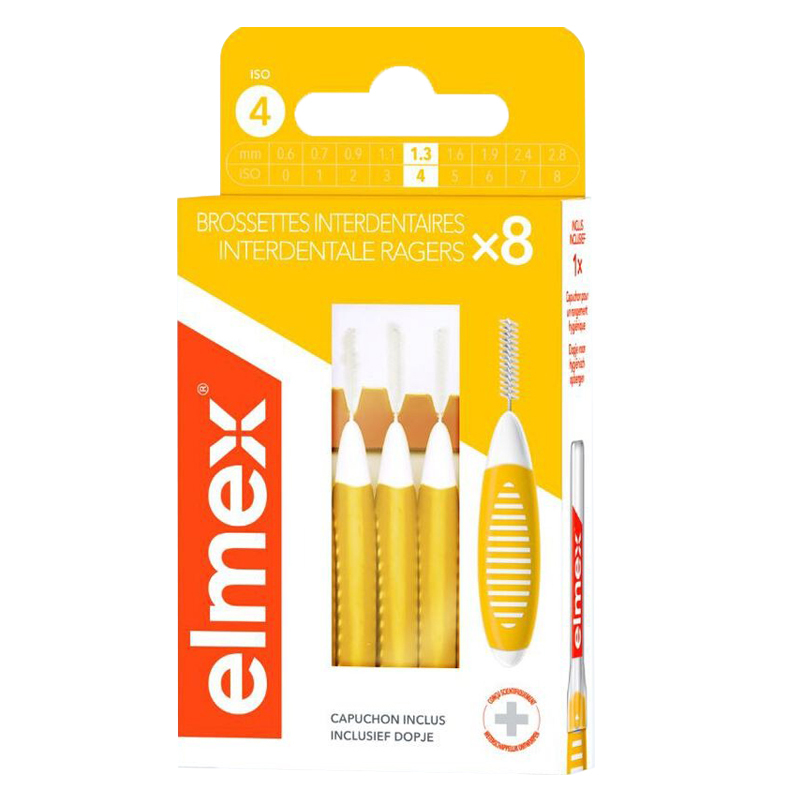 Elmex interdentale ragers geel iso 4 / 1,3 mm