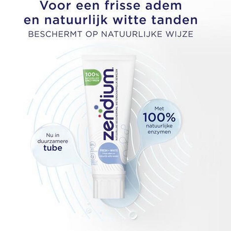 Zendium tandpasta fresh+white