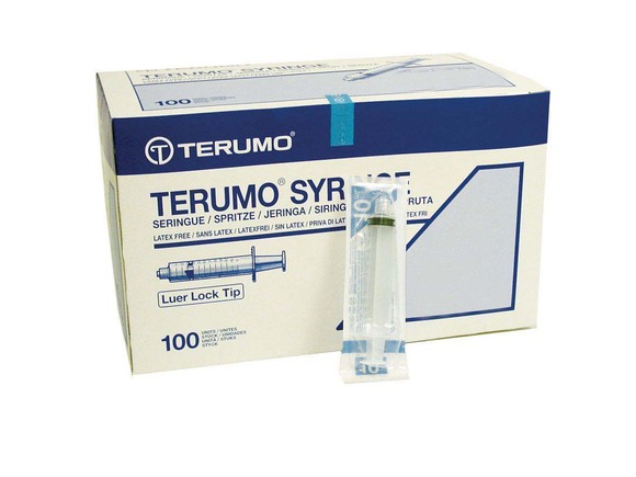 Terumo luer lock spuitjes 5 ml