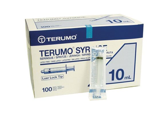 Terumo luer lock spuitjes 10 ml