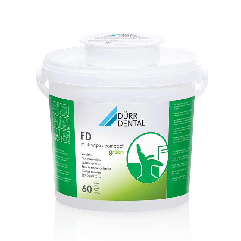 Durr fd multi wipes compact green 29x30cm dispens.
