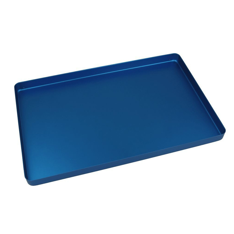 Euronda aluminium traybodem ongeperforeerd blauw