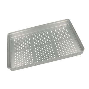 euronda aluminium traydeksel geperforeerd zilver