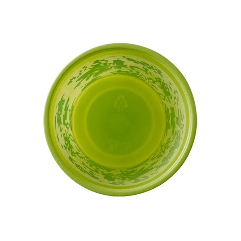 Monoart drinkbekers lime floral (met bloemen)
