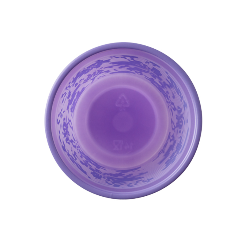 Monoart drinkbekers lila floral (met bloemen)