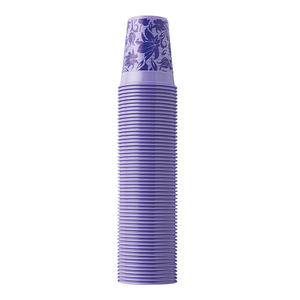 monoart drinkbekers lila floral (met bloemen)