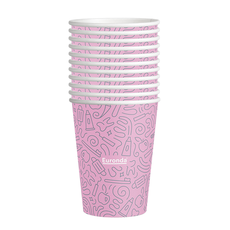 Monoart graffiti drinkbekers papier 200ml roze
