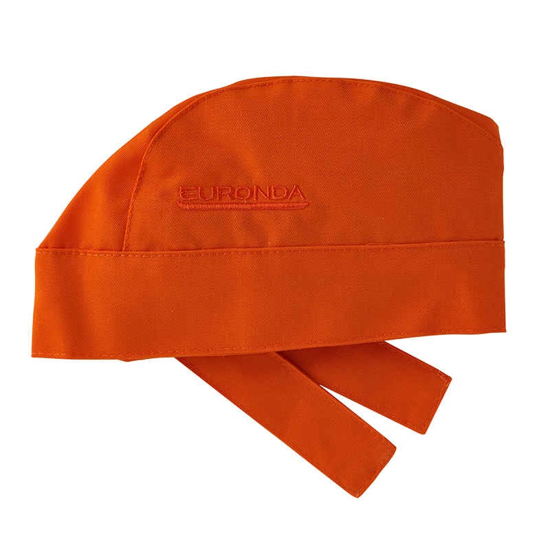 Monoart bandana cap katoenen muts oranje