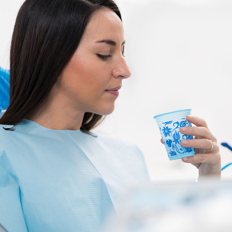 Monoart patientenschort pg30 blauw 61x53cm