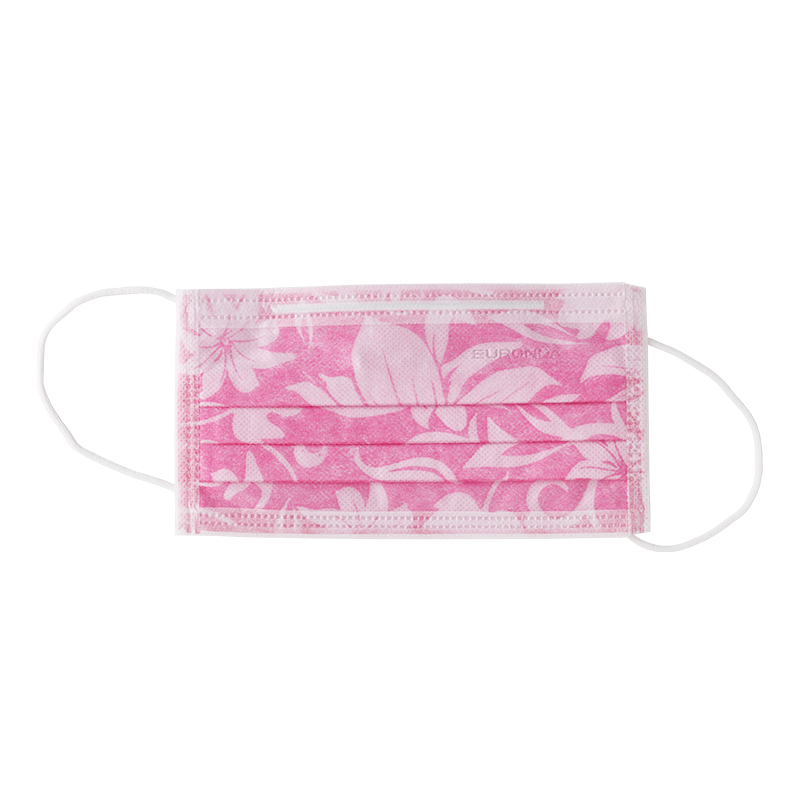 Monoart mondmaskers protection 3 (3-l) floral roze