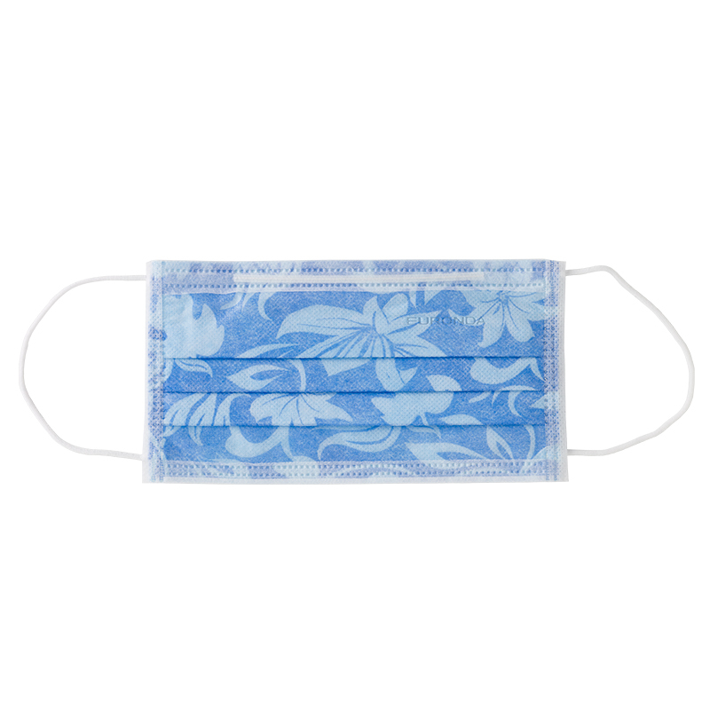 Monoart mondmaskers protection 3 (3-l) floral bl.