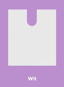 monoart bib up wit / patienten servetten