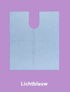 monoart bib up lichtblauw / patienten servetten
