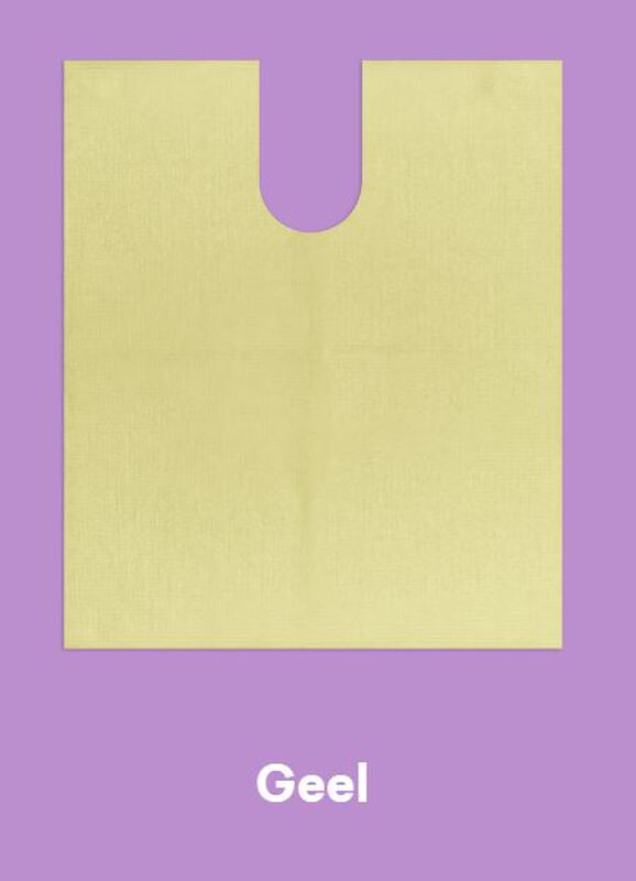 Monoart bib up geel / patienten servetten