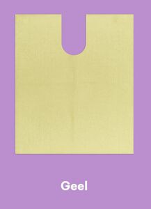 monoart bib up geel / patienten servetten
