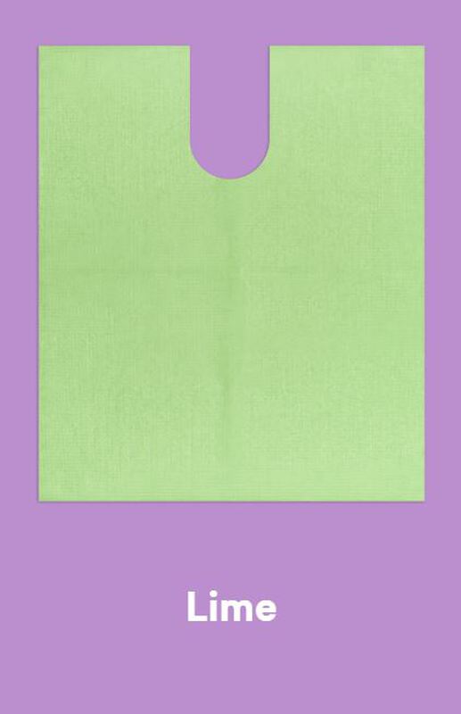 Monoart bib up lime / patienten servetten