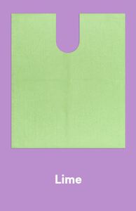 monoart bib up lime / patienten servetten