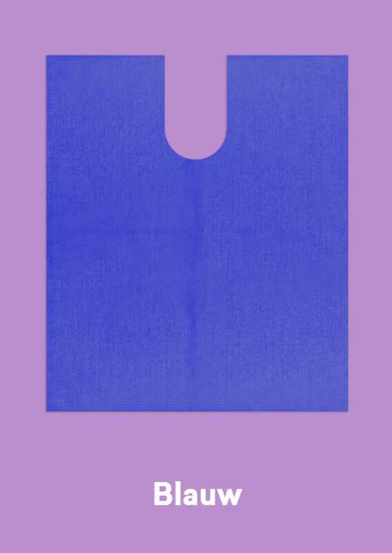 Monoart bib up donkerblauw / patienten servetten