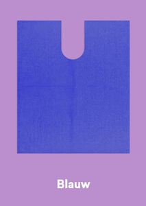 monoart bib up donkerblauw / patienten servetten