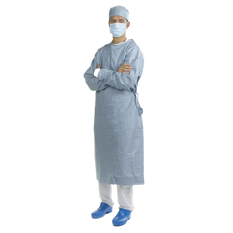 Alle softtesse schort steriel l.blauw/med.