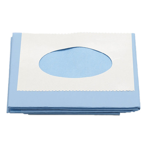 alle drap met centrale opening l.blauw 50x50