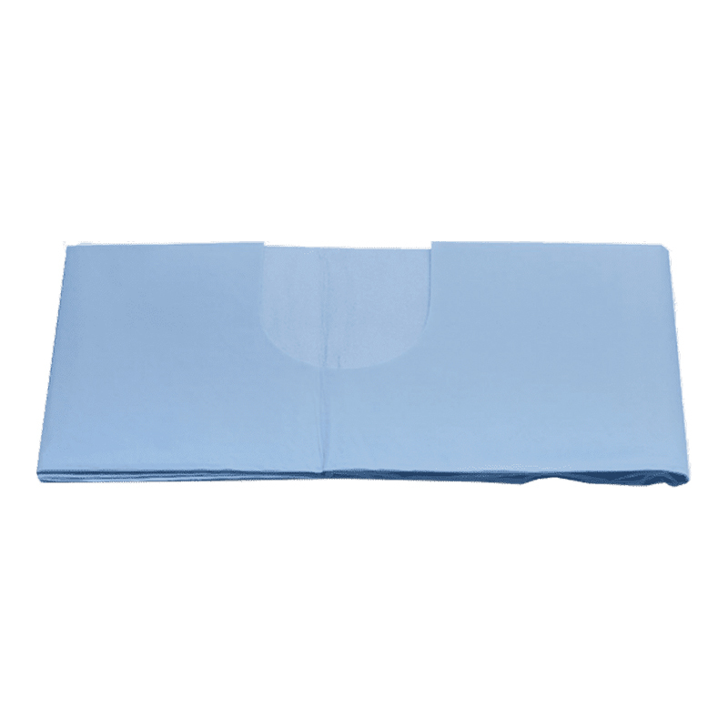 Alle drap met u-opening l.blauw 100x150