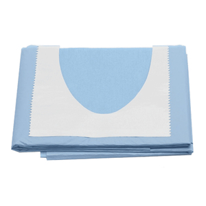 alle drape u-opening met kleefrand l.blauw 75x90