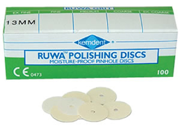 Ruwa papieren polijstschijfjes 16mm xx-fine