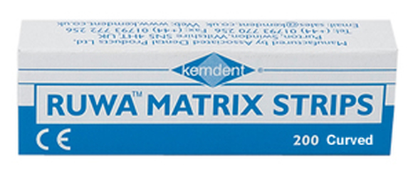 Ruwa matrixstrips transparant gebogen 6mm