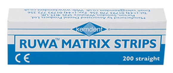 Ruwa matrixstrips transparant recht 12mm