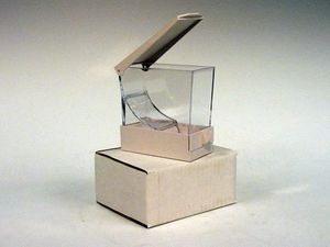 wattenroldispenser wit