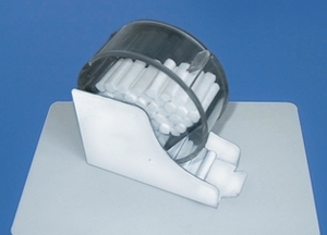 wattenroldispenser rond wit