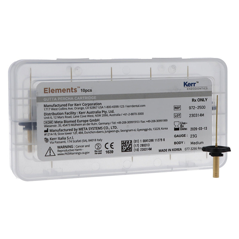 Elements gutta percha cartridges 23ga medium