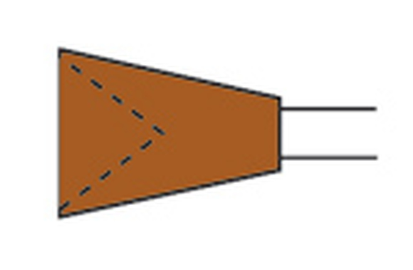 Identoflex gold/amalg bruin cup