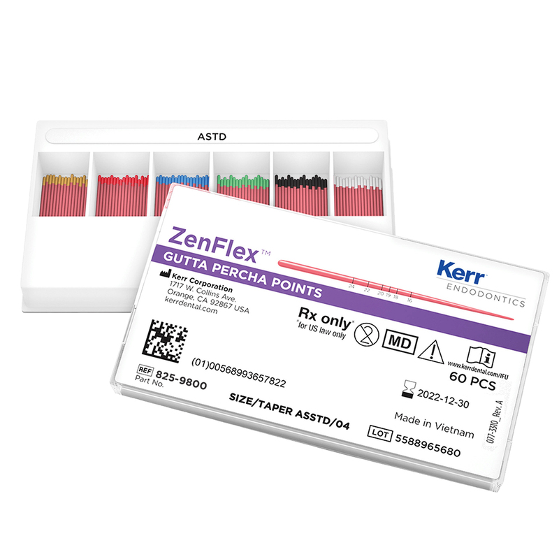 Zenflex gutta percha points assorted .06 taper