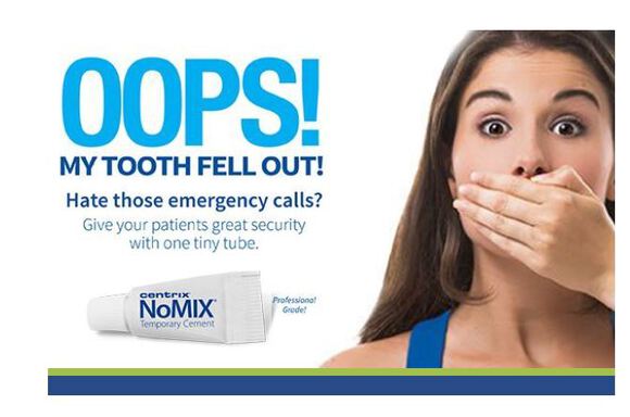Nomix tijdelijk cement / take-home tubes