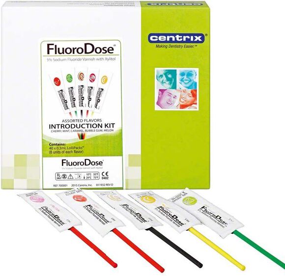 Fluorodose fluoride varnish introkit (5 smakenmix)